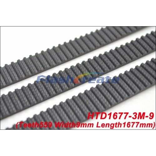 5pcs HTD3M belt 1677 3M 9 Length=1677mm Width=9mm Teeth=559 3M timing belt rubber closed-loop belt 1029-3M Free shipping