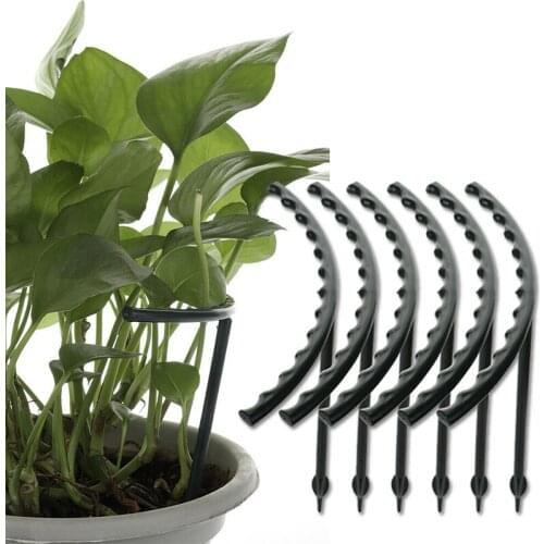 6pcs/set DIY Plant Support Frame Artificial Mini Climbing Trellis Flower Stand Garden Tool Plastic U Shape Plant Flower Support