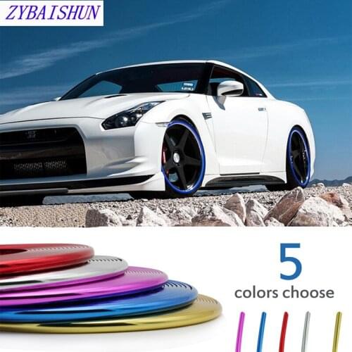 Car-styling 8 Meter chrome decorative strip Wheel hub protection/Grille/body decoration sticker for Cadillac XTS SRX ATS CTS