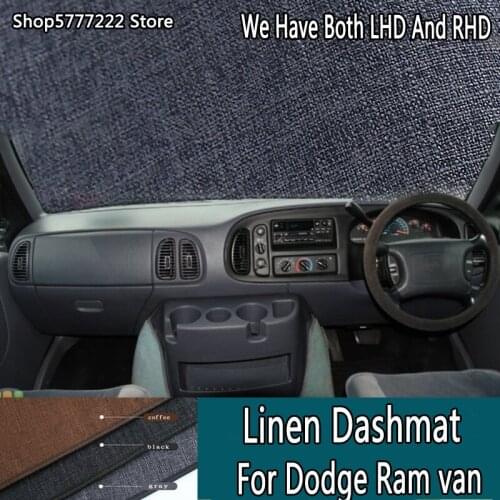 Car styling Linen noslip dash mat covers dashmat dashboard cover Accessories custom For Dodge Ram van