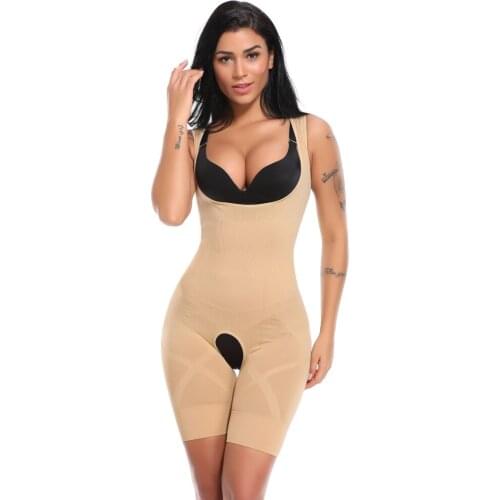 Seamless Full Body Shaper Slimming Waist Trainer Corset Bodysuits Modeling Shapewear Waist Cincher Jumpsuit