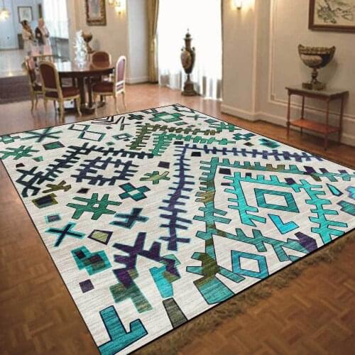 Geometry Persian Style Large Carpets For Living Room Bedroom Area Rugs Bohemia Home Rectangle Decor Room Tapis Floor Mats Study