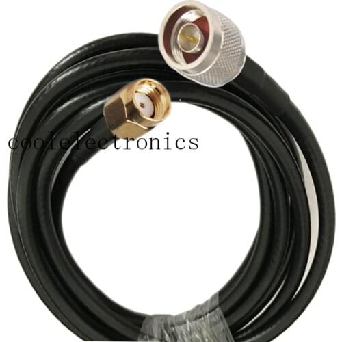 N male to RP-SMA Male connector 5D-FB 50-5 Coaxial Cable RF Adapter Cable 50ohm 50cm 1/2/3m 5m 10m 15m 20m 25m