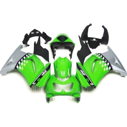 For Kawasaki Ninja 250r fairing kit green 2008, 2009, 2010, 2011, 2012, 2013, EX250, ZX, 2014 fairing parts