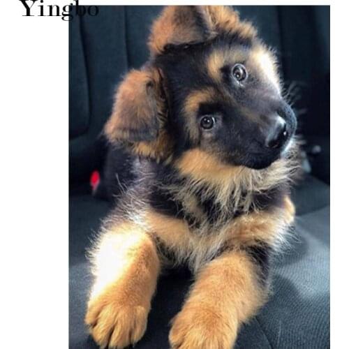 Full Drill Square 5D Diamond Painting New German Shepherd Cross Stitch Kits Diy Diamond Embroidery Mosaic Paint With Decor