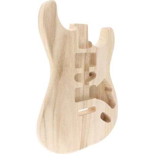 Electric Guitar Unfinished Body, Sycamore Wood DIY Musical Instrument Accessory