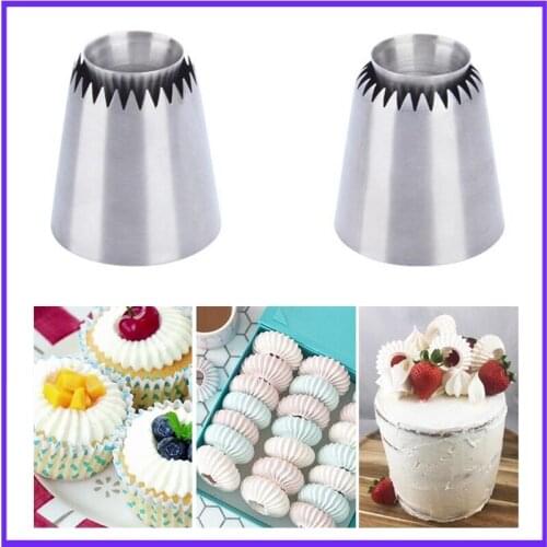 Stainless steel Sultan Ring Cookies Mold Piping Nozzles Russian Nozzles Icing Piping Nozzles Set christmas cake decorating tools