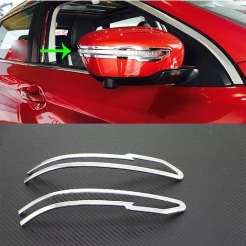 OUBOLUN ABS car accessories Car body kits chrome door mirror scuff plate 2pcs For Nissan Qashqai 2016