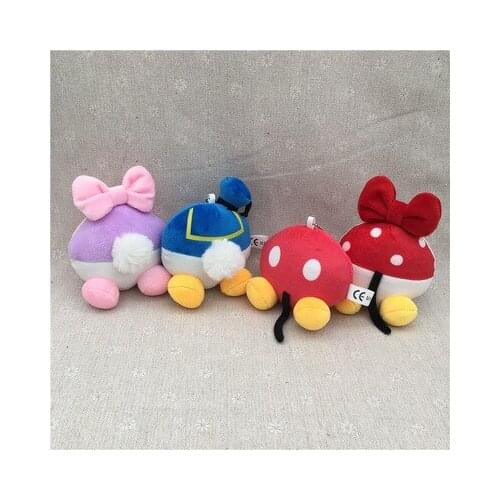 Disney Mickey Minnie Pooh 99641 Anime Plush Keychain Cartoon Doll chain Toy Pendant Ornament Children Birthday Gifts