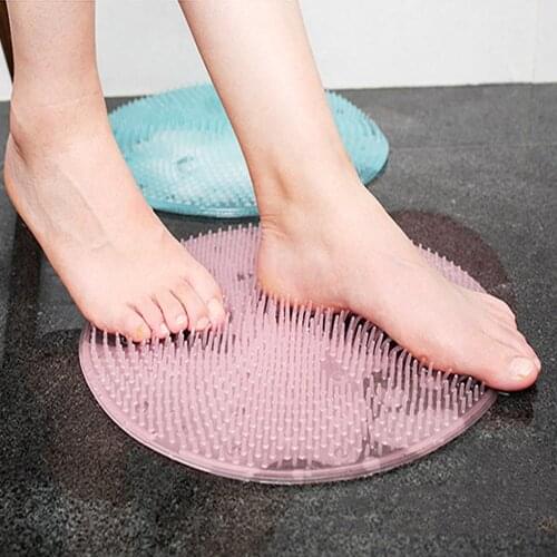 Non-slip Bath Mat Foot Massage Pad Dead Skin Remover Foot Brush Suction Cup Bathroom Floor Shower Carpet Rug Bath Mat
