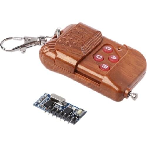 Remote Control Wireless Receiver Switch Socket Learning Code EV1527 Decoding Module Button 433MHz 4CH Output LED Electric Door