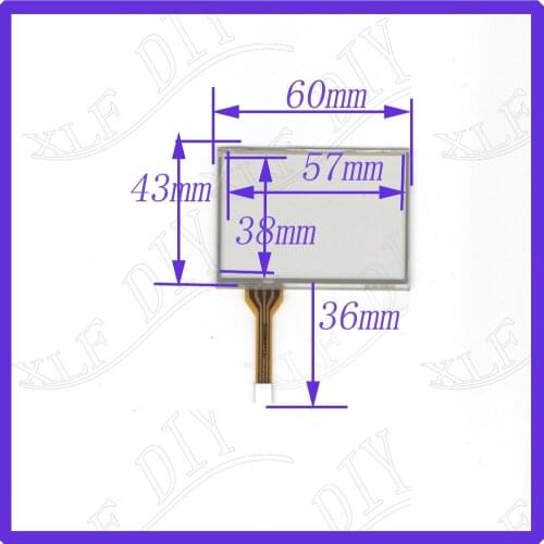 ZhiYuSun AI 2836 2.4inch 60mm*43mm 4 line touch screen panel 60*43 Sensor glass this is compatible resistance screen