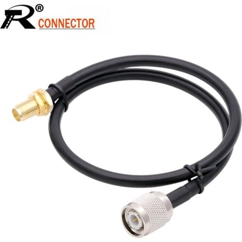 1PC 12" 30CM Coaxial RF Cable Connector SMA Female to RP TNC Male with Cable RG58 For Antenna Intercon/WIFI/GSM/3G/GPS/4G Module