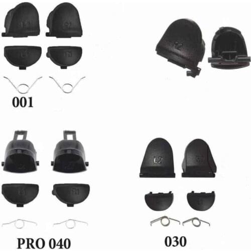 10 Sets For Dualshock 4 PS4 Pro Slim Controller R2 L2 Trigger Buttons for PlayStation4 L1 R1 Button JDS 040 030 001 with Springs