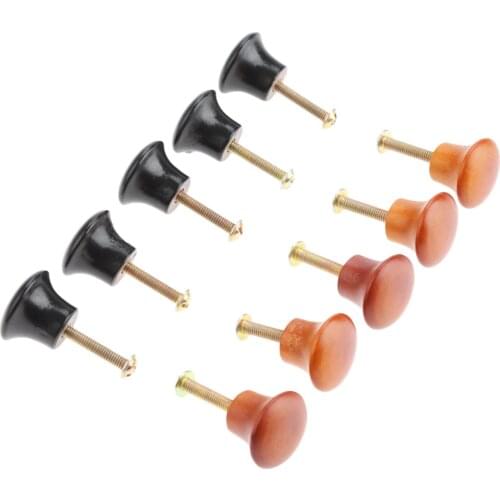10Pcs 22mm Wood Cabinet Knobs And Handles Wooden Furniture Handles Kitchen Drawer Wardrobe Door Pulls Hardware With Screws