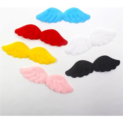 10pcs 10.5*3.5cm Angel Wings Cake Insertion Flag Decoration Accessories Plush Wings Hair Decoration Gift Box Material,S-1911181