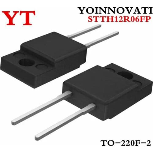 10 pieces/lot STTH12R06FP STTH12R06 TO-220F IC