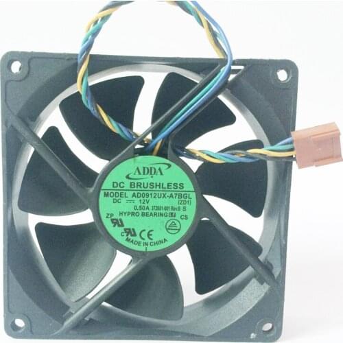 2 pieces ADDA AD0912UX-A7BGL DC 12V 0.33A chassis server inverter cooling cooler fan
