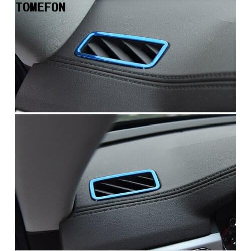 2pcs For Volkswagen VW Teramont Atlas 2017 2018 ABS Car Upper Air Conditioner AC Vent Cover Trim Interior Outlet Frame