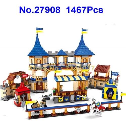 Ausini 27908 1467pcs Medieval Knights Castle Royal Arena 10 Building Block Toy