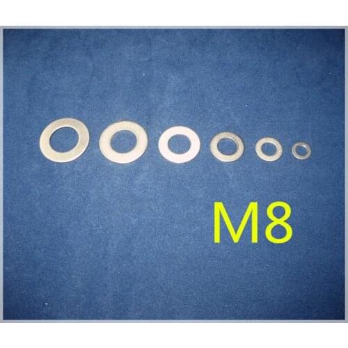 300pcs/lot M8 size 8mm Diameter Titanium Screw spacer, Titanium Ti flat pad,Titanium gasket ring
