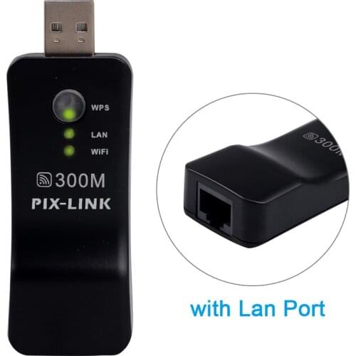 300Mpbs USB Portable Wireless WiFi Smart TV Network Adapter Universal HDTV RJ45 Repeater AP WPS for Samsung LG Sony XiaoMi TV