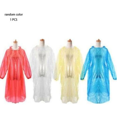 5pcs Disposable Raincoat Adult Raincoat Waterproof Emergency Rain Poncho Portable Raincoat Travel Camping Outdoor Raincoat