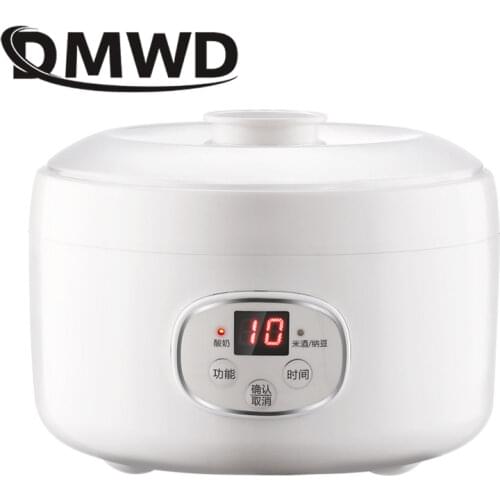 Automatic Electric Yogurt Maker Stainless Steel Liner Container wine maker yoghurt Buttermilk sour milk machine 1L EU