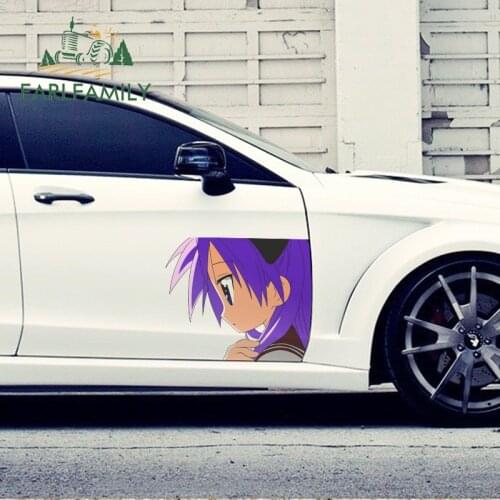 EARLFAMILY 43cm x 36cm For Lucky Star Scratch-Proof Car Stickers Vinyl Material Decal Waterproof Refrigerator Decals Decoration