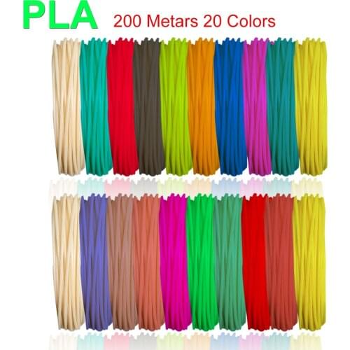 Use For 3D Printing Pen 200 Meters 20 Colors 1.75MM ABS Filament Threads Plastic 3 d Printer Materials For Kid Drawing Toys