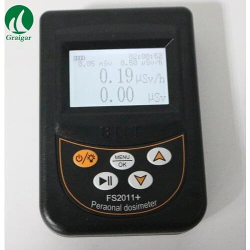FS2011+ Peranonal Dosimeter Portable Radiation Detector Radiation Individual Alarm Device