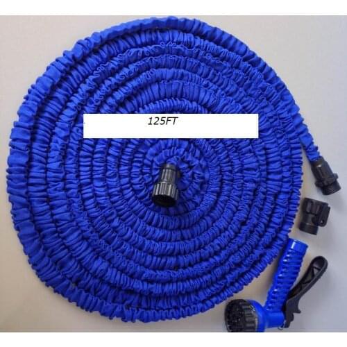 Gardon Hose 75FT Blue Plastic Retractable Water Pipe Hose Gun Flexiable Magic Hose Garden Irrigation Reels EU