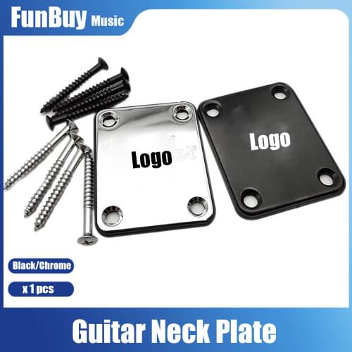 Chrome Electric Guitar Neck Plate Neck Plate Fix Tele TL Electric Guitar Neck Joint Board