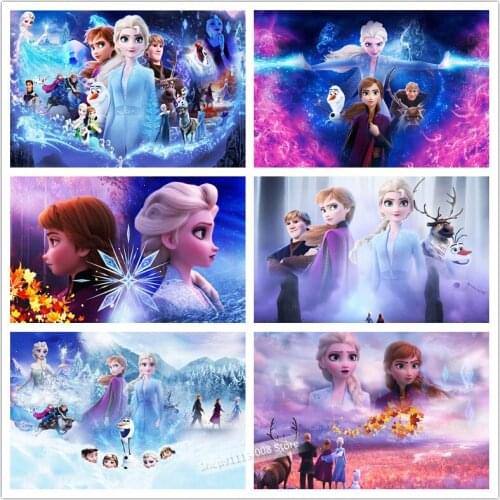 Disney 5d Paint With Diamonds DIY Home Decor Full Square Cross Stitch Diamond Painting Frozen Mosaic Princess Handicraft Gift