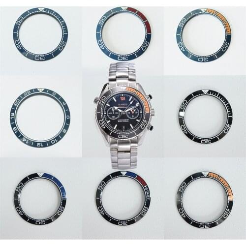 41.5mm Watch Ring Ceramic Bezel Insert Ring for SUB Seamaster Watch 44mm Case Watch Accessories Inner diameter 32.5mm