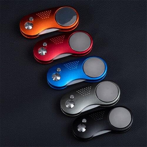 Metal Foldable Golf Divot Fork Tool with Button Magnetic Portable for Golf Club B2Cshop