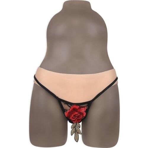 New Product CD Cross-dressing Panties Men Pseudo-girl Underwear Transgender Men To Women Cover Silicone Fake Vagina Briefs