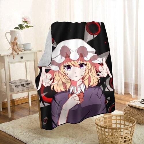 Maribel Hearn Anime Blanket Personalized Blankets On For The Sofa/Bed/Car Portable 3D Blanket For Kid Home Textile Fabric 0318