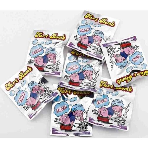 1 Pack Funny Fart Bomb Bags Novelty Fart Bomb Bags Safety and Non-Toxic Jokes Smelly Package Trick Toys