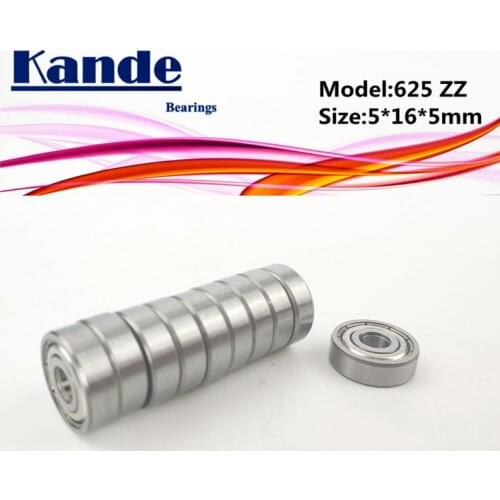 Kande Bearings 625 ABEC-1 625ZZ ABEC-3 625ZZ ABEC-5 625 ZZ Miniature openbuilds wheel v-slot Ball Bearing 5x16x5mm 625-2Z