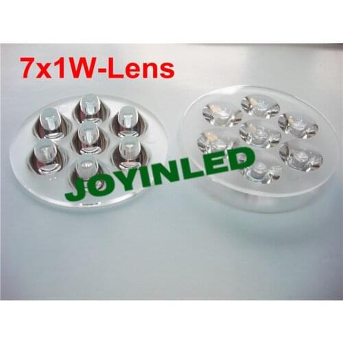 10pcs 7W LED Conjoined Twin Optical Lens High Power LED PMMA Ayrclic ceiling downlights lens (D)69 * (H)11mm 30/45/60 degrees