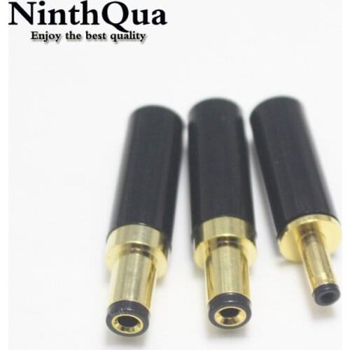 1Pcs Gold Plated 5.5 x 2.5 / 5.5 x 2.1 / 3.5 x 1.35 mm DC Power Jack Male Plug Connector for Welding Linear Power Output Line