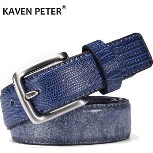 Hot Luxury Designer Belt For Men Casual Patchwork Men Belts For Jeans Leather Navy Belt Men 3 CM Cinturones Hombre