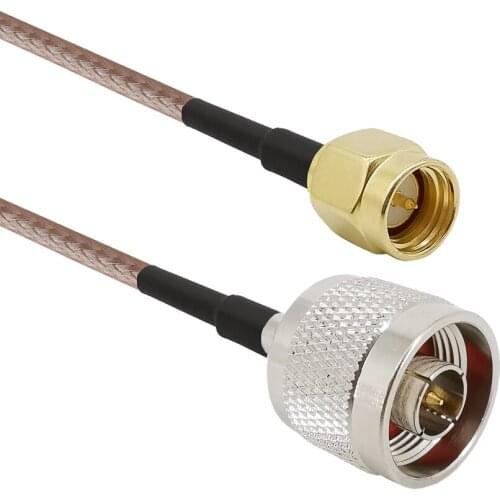 RG316 Wire Jumper SMA Male to N Male with Connecting Line RF Coaxial Coax Cable Antenna Extender Cable Adapter Jumper