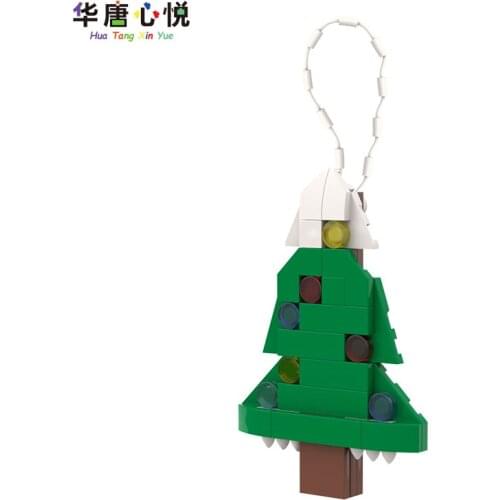 Creative City Sets Christmas Trees Ornaments Hanging Gadgets Little Figures Toys For Children Educational Cities Gifts Friends