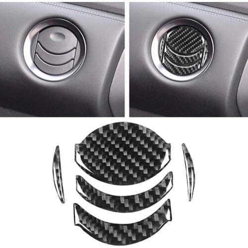 Carbon Fiber Interior Dashboard Air Outlet Vent Cover Trim For GT-R R35 2008-16
