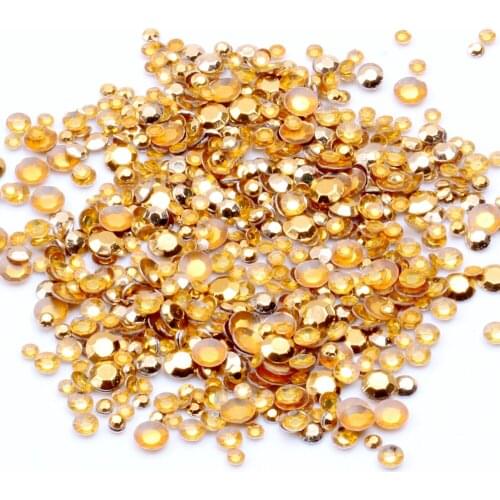 High Quality Hot Stamping New Design Nail Art 10g Gold/Copper/Silver Round Flatback Studs Sticker for Phone Decorations