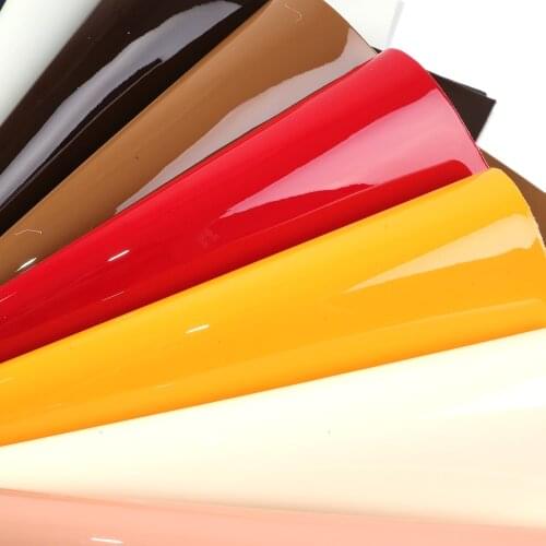 Mirror Leather Synthetic Leather Faux Leather Fabric Christmas for Bow DIY Handmade Materials Craft Vinyl,1Yc8251