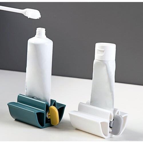 1 Pcs 4 Colors Home Plastic Toothpaste Tube Squeezer Easy Dispenser Rolling Holder Bathroom Supply Tooth Cleaning Accessories