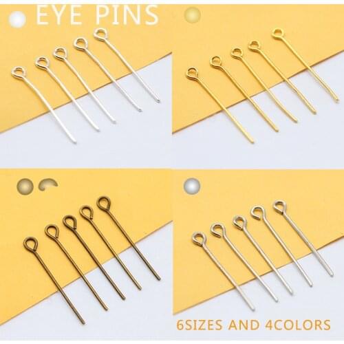 20grams 16mm 18mm 20mm 24mm 26mm 35mm Needles eye pin eyepins findings gold silver bronze plated Metal Jewellery craft beads